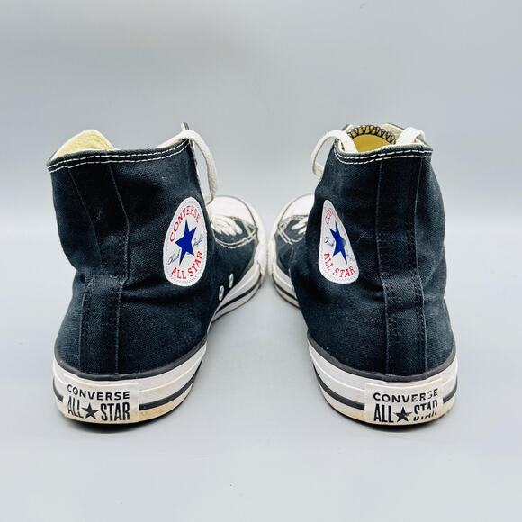 Converse Shoes Men 8 Black Canvas Chuck Taylor All Star High Top Lace Up Sneaker - Picture 6 of 10